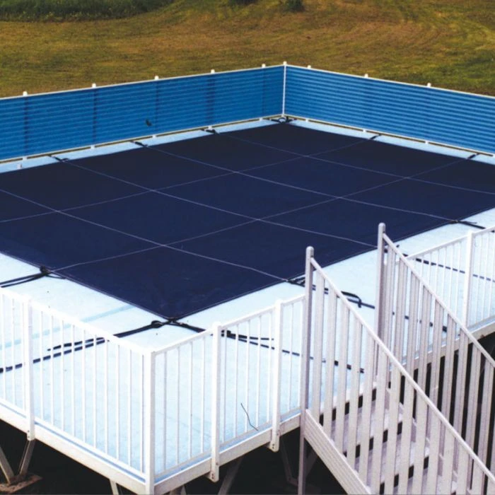 Doheny's 15 Year Mesh On-Ground Safety Cover For 16x32 Ft Rectangular Pool, Blue 5 Doheny's 15 Year Mesh On-Ground Safety Cover For 16x32 Ft Rectangular Pool, Blue - Image 3