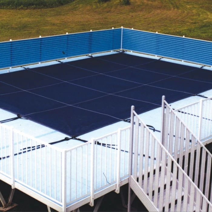 Doheny's 15 Year Mesh On-Ground Safety Cover For 12x24 Ft Rectangular Pool, Blue 4 Doheny's 15 Year Mesh On-Ground Safety Cover For 12x24 Ft Rectangular Pool, Blue - Image 2