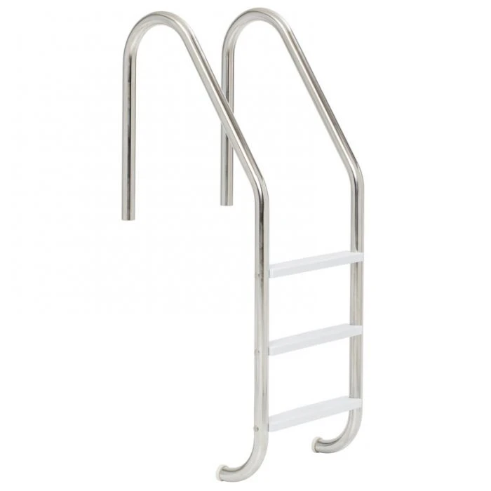 Inter-Fab 3-Tread Stainless Steel Ladder With Cycolac Tread 3 Inter-Fab 3-Tread Stainless Steel Ladder With Cycolac Tread