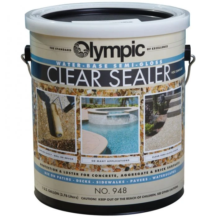 Olympic Clear Sealer, Semi-Gloss Finish 2 Olympic Clear Sealer, Semi-Gloss Finish