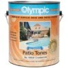 Olympic Patio Tones Deck Coating 1 Gallon, Creekstone -Harris Shop 3555 d sq 2019