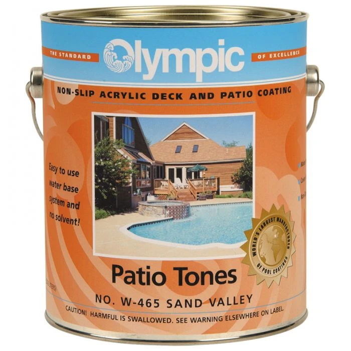 Olympic Patio Tones Deck Coating 1 Gallon, Champagne 4 Olympic Patio Tones Deck Coating 1 Gallon, Champagne - Image 2