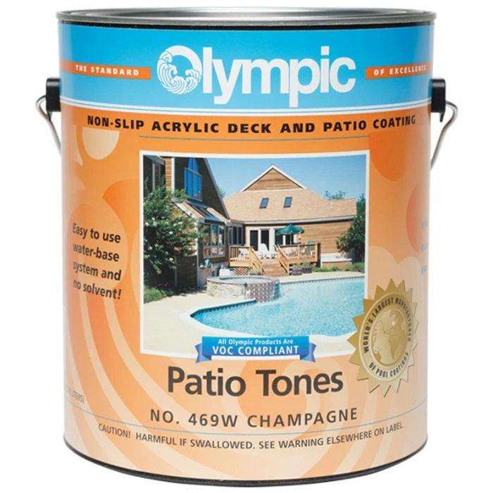 Olympic Patio Tones Deck Coating 1 Gallon, Champagne 3 Olympic Patio Tones Deck Coating 1 Gallon, Champagne