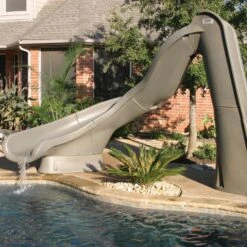 SR Smith Turbo Twister Pool Slide, Right Turn, Sandstone -Harris Shop 4637 c sq 1