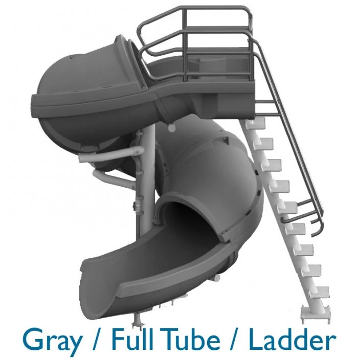 SR Smith Vortex Pool Slide, Full Tube With Ladder, Blue 5 SR Smith Vortex Pool Slide, Full Tube With Ladder, Blue - Image 3