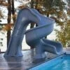 Global Pool Products Tsunami Pool Slide, Grey 1 Global Pool Products Tsunami Pool Slide, Grey -Harris Shop 90173 a sq