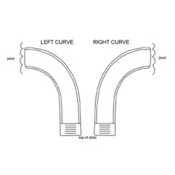 SR Smith Typhoon Pool Slide, Right Turn, Gray Granite -Harris Shop leftrightcurve 23